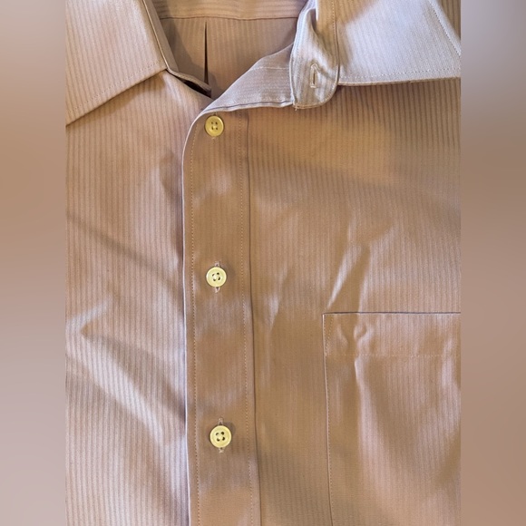 Joseph & Feiss Dress Shirt Men Size 18 Purple Long Sleeve 36/37 Button Up Fitted - Picture 3 of 4